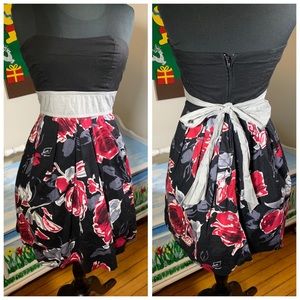 Ruby Rox Flower Strapless Dress